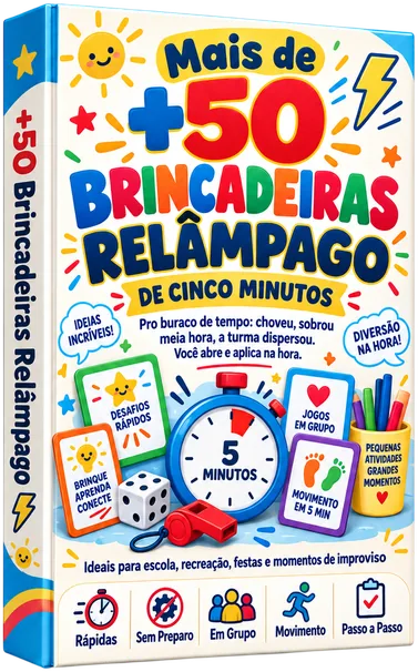 Capa do bônus: mais de 50 brincadeiras relâmpago de cinco minutos